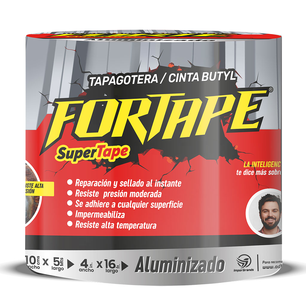CINTA TAPAGOTERA BUTYL ALUMINIZADA